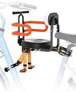 Child Bike Seat - Front Mount, Kids Bike Seat for Adult Bike,Retractable Baby Bike Seat Front Mounted, Toddler Bike Seat for Children 2~6 Years