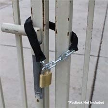 ABUS Hardened Steel 6KS 6 Foot x 1/4" Thick Square Security Chain for Bikes, Containers, Trailers, ATV's, Motorcycles and Personal/Industrial Property