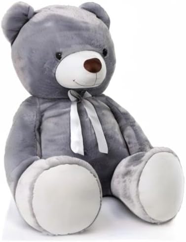 MaoGoLan Giant Grey Teddy Bear 47 inch 4 feet Large Stuffed Gray Teddy Bears Stuffed Animals for Girlfriend Children