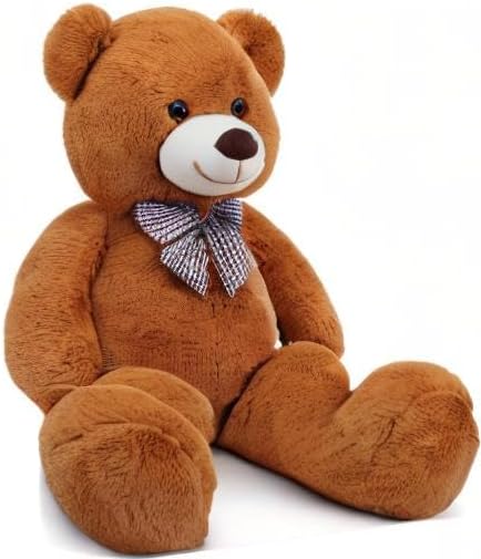 MaoGoLan Giant Brown Teddy Bear 4 Feet,Adorable and Cuddly Big Bear Stuffed Animal 47", Classic Teddy Bear Plush Gift Decoration for Baby Shower,Party,Birthday,Valentines Day