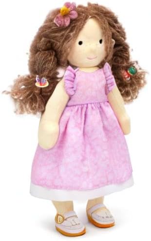 BlissfulPixie Handmade Waldorf Doll- Amy 12", Soft Girl Rag Doll with Cute Stuffed Plush, Ideal Present for Babies & Toddlers
