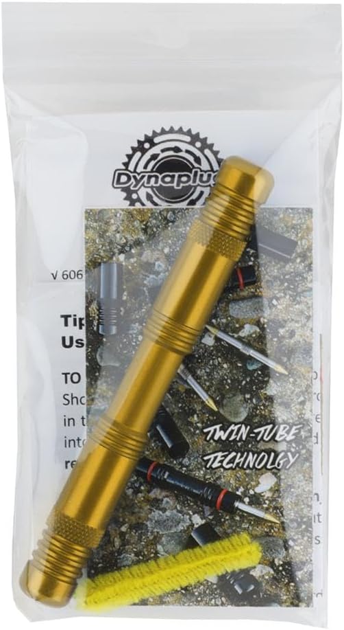 Dynaplug Racer Pro Bicycle Tire Repair Tool 100% USA Made (Gold)