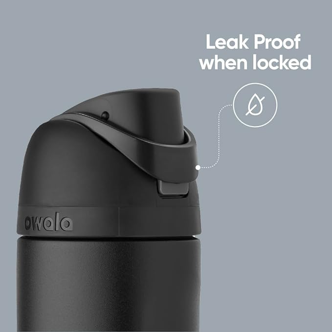 Owala FreeSip Insulated Stainless Steel Water Bottle with Straw, BPA-Free Sports Water Bottle, Great for Travel, 40 Oz, Shy Marshmallow