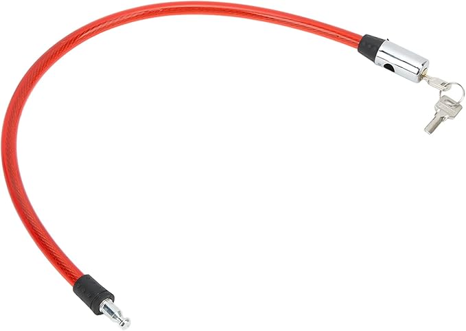 Bike Lock Cable with Key Steel Wire Portable Cable Lock Security Bike Lock for Bike Motorcycle Gate 3 Colors