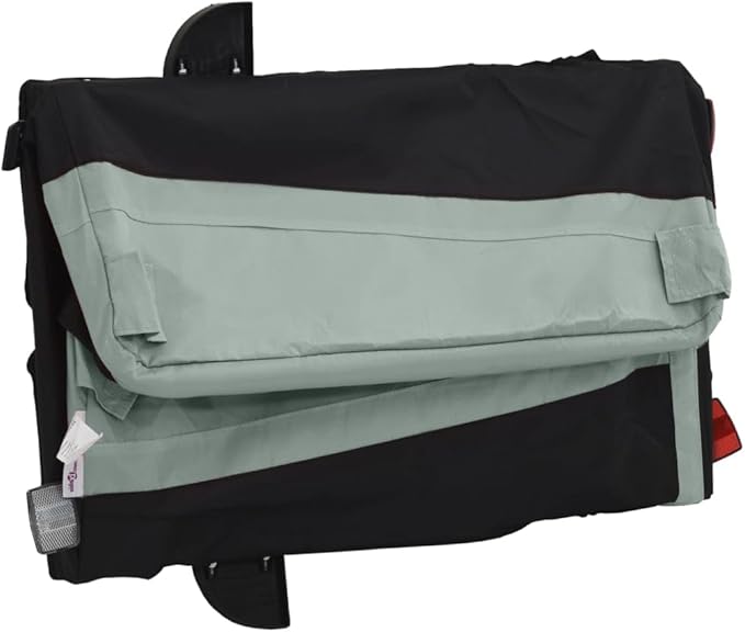 Bike Trailer Bicycle Cargo Trailer, Bike Wagon Trailer, Bike Cart with Safety Flag, Black and Gray 66.1 lb Iron, 48"x20.9"x20.9"