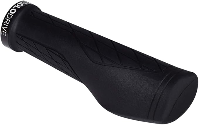 SOLODRIVE Ergonomic Design Mountain Bike Grips, Comfortable Bicycle Handlebar Grips, Single Lock-on and Non-Slip MTB Handle, Fit MTB, E-Bike, Hybrid, Scooter