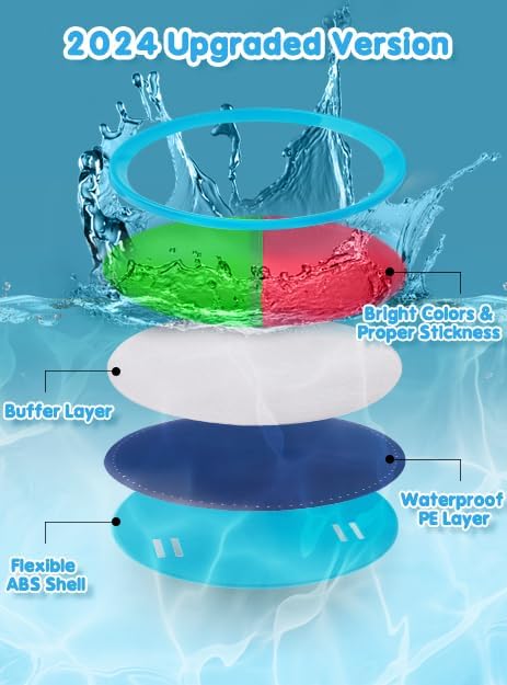 Toss and Catch Ball Set for Kids Outdoor Beach Toys Pool Toys, Catch Game with 6 Paddles and 3 Balls Outdoor Yard Games for 4-12 Years Old Boys Girls Adults