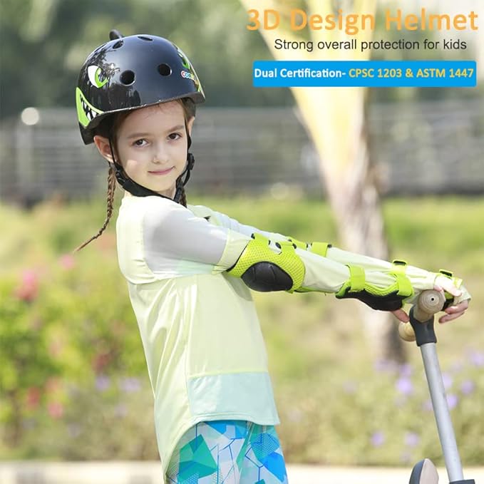 Kids Toddler Bike Helmet, Adjustable and Multi-Sport for Child Boys and Girls, 2 Sizes