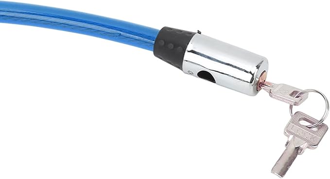 Bike Lock Cable with Key Steel Wire Portable Cable Lock Security Bike Lock for Bike Motorcycle Gate 3 Colors