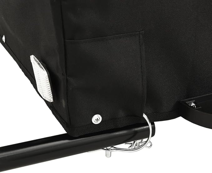 Bike Cargo Trailer, Bicycle Cart Bike Wagon Trailer, Bike Luggage Carrier, Loading Bike Storage Cart, Black and Orange, Maximum Load Capacity: 99.2 lb,-440