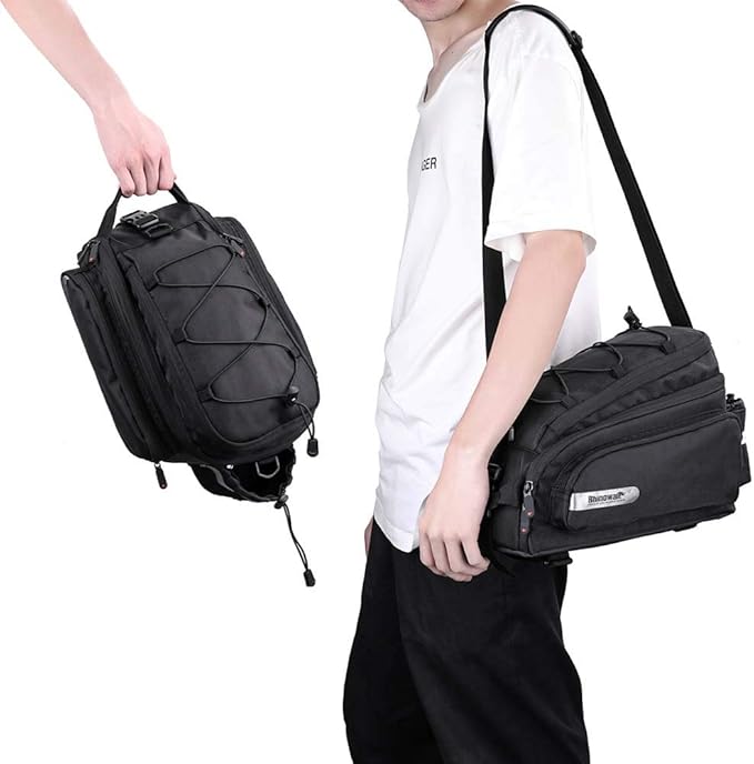 Rhinowalk Bike Bag Bike Trunk Bag Bike Pannier Bag,(for Bicycle Cargo Rack Saddle Bag Shoulder Bag Laptop Pannier Rack Bicycle Bag Professional Cycling Accessories)