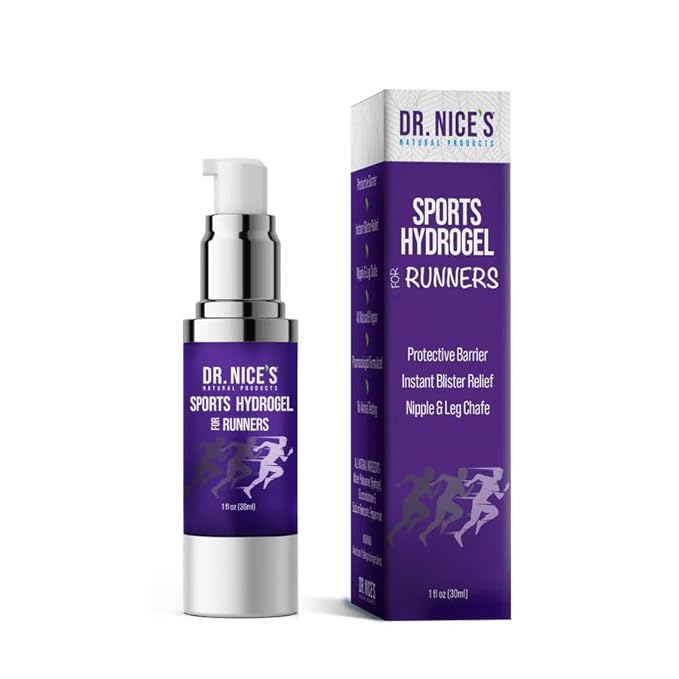 Dr. Nice's Sports Hydrogel - For Runners | Soothes Blister & Chafe |All-natural | Designed for Runners and Athletes | Hydrogel for a Comfortable Running Experience (30ml)