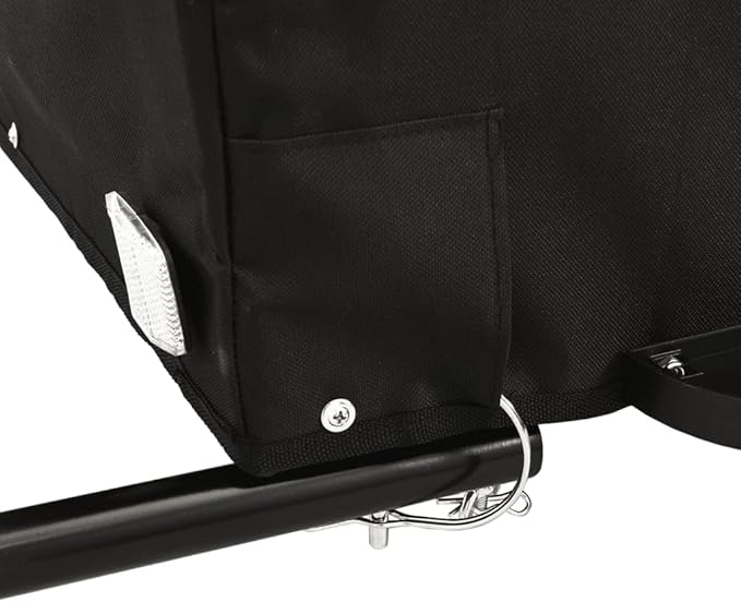 Bike Cargo Trailer, Bicycle Cart Bike Wagon Trailer, Bike Luggage Carrier, Loading Bike Storage Cart, Black and Gray, Maximum Load Capacity: 99.2 lb,-439