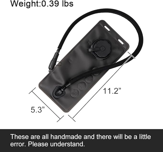 Mini Hydration Bladder 1L-2.5L Leak Proof Hydration Reservoir BPA Free Military Water Bladder Bag Hydration Pack Replacement for Outdoor Camping Hiking
