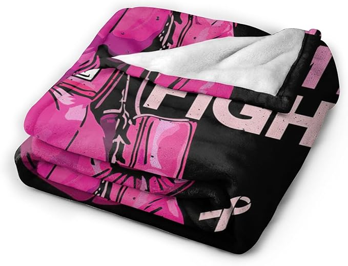 Boxing Blanket Fleece Soft Warm Plush Boxing Gloves Throw Blankets Lightweight Plush Fuzzy Cozy Sports Theme Blanket for Girls Women Suitable for Couch Sofa Bed 50"X40"