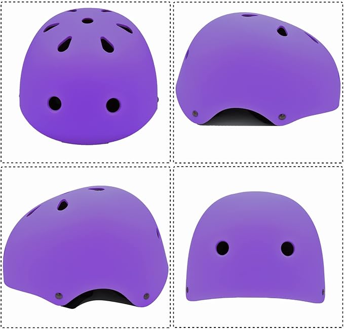 Kids Helmet Set with Knee Pads Elbow Pads Wrist Guards,Adjustable Helmet for Toddler Kids&Youth,3~14yrs Girl Boy Kids Protective Gear Set for Roller Skate Scooter Inline skatings Longboard