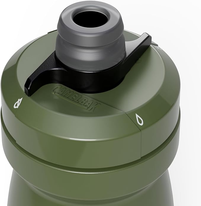 CamelBak Podium 21oz Bike Water Bottle - Easy Squeeze Bottle - Fits Most Bike Cages, Deep Fern