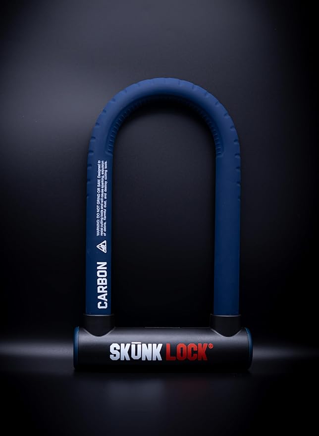 Carbon Angle Grinder Resistant Deterrent U Lock for Bike Motorcycle Patented Blade Destroying Multi Material Anti Grinder Technology