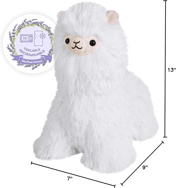 Llama Stuffed Animals, Microwavable Heating Pads Plushies for Soothing & Relaxation, Stuffed Alpaca Plush Toys for Stress Relief, Cuddly Lavender Scented Stuffed Doll for Kids, Llama Gifts