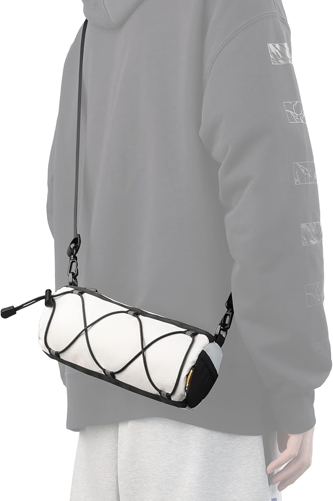 Rhinowalk Bike Handlebar Bag, Bicycle Front Bag Shoulder Bag Storage Bag with Shoulder Strap for Road Mountain Bike Cycling Travel