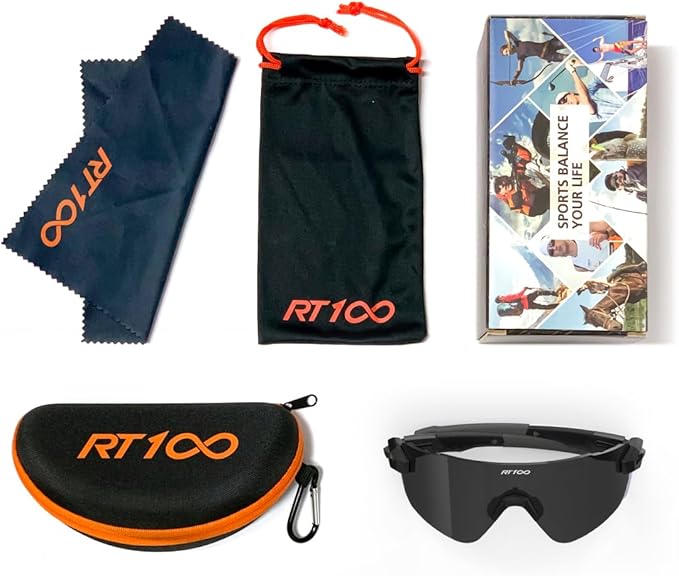 RIDE YOUR WAY Professional wrap around Frameless Cycling Sunglasses for Men and Women