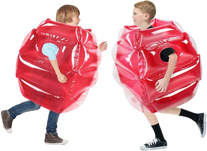 SUNSHINE-MALL 2 pc Sumo Balls for Kids, Bubble Bounce Ball, Lawn Game for Child Outdoor Team Gaming Play, Ages 3-12 (24 inch, 2 pcs)