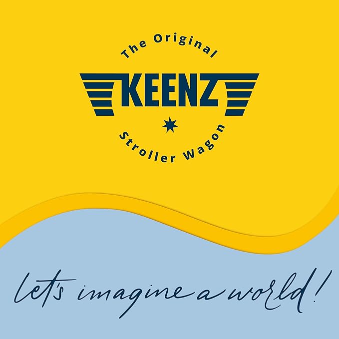 Keenz XC+ EVO - Luxury Comfort Stroller Wagon | Foldable 4 Passenger with Adjustable Canopy | Black