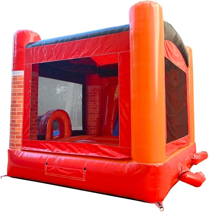 TentandTable Inflatable Bounce House Water Slide for Kids 5-12 Large, Commercial Grade Mega Bouncy Castle for Adults, Jump House, Includes Electric Air Blower, 32' L x 16' W x 15' H, Fire Truck