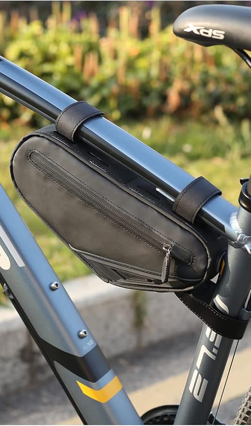 Bike Bag Top Tube, Bike Frame Bag Triangle Waterproof Bicycle Under Tube Bag for MTB Road Bike, Cycling Accessories