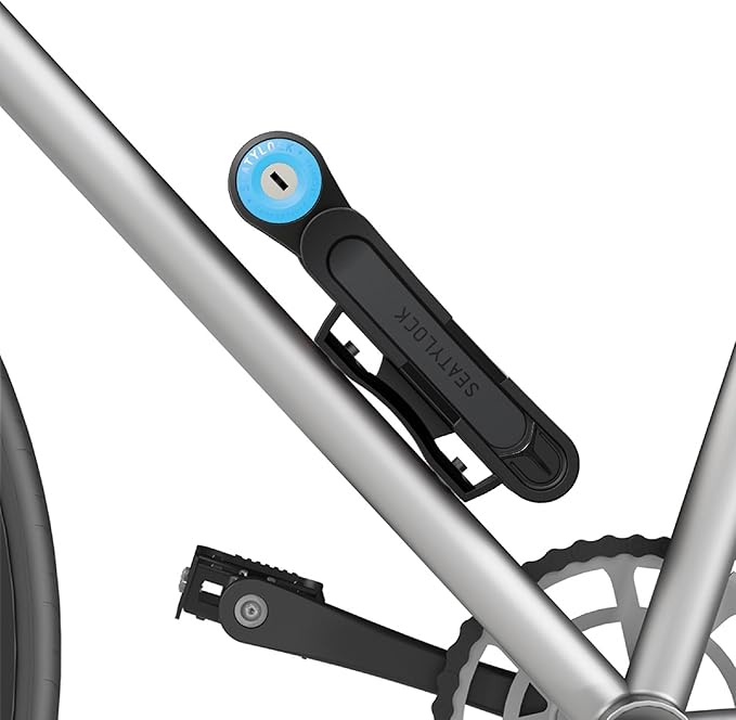 Seatylock FoldyLock Compact Folding Bike Lock - Award Winning Patented Lightweight High Security Bicycle Lock - Heavy Duty Anti Theft Smart Secure Guard with Keys & Case for Bikes or Scooters