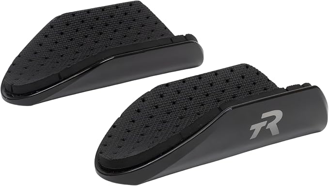 TRIRIG - Signature Open Back Arm Cups - Triathlon Bike Accessories - Aero Bar Pad Comfort with Textured Grips - Ergonomic Scoop Design for Cycling Upgrade, Lightweight Bicycle Grips and Adjustable Fit