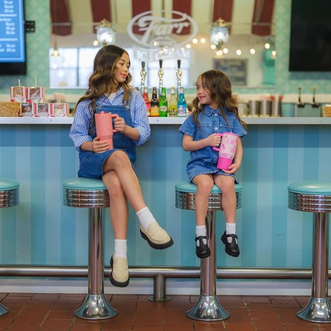 HydroJug Kids - 20 oz Insulated Kids Water Bottle with Flip Straw & Handle | Leak-Proof & Durable | Perfect for School, Sports, Lunch, Travel & Camp, Cowgirl