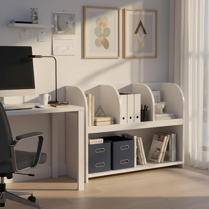 Kid Toy Bookcase,White Arch Kids Bookshelf for Toys and Books,Montessori Bookshelf for Nursery/Kids Room/playroom/Bedroom, Easy Assembly- White