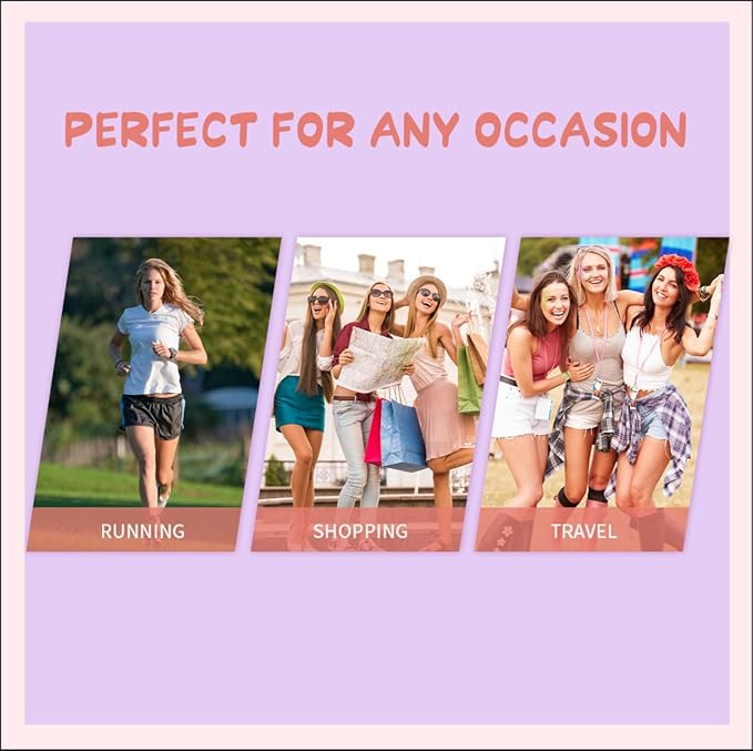 Fanny Pack Birthday Gifts for 8 9 10 11 12 13 14 Year Old Girl, Small Initial Sling Belt Bag Crossbody Bags for Girls Women Pink V