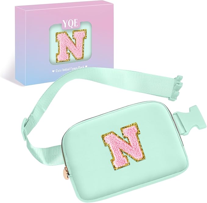 Birthday Gifts for 3 4 5 6 7 8 9 10 11 12 13 14 15 Year Old Girls,Crossbody Bag Fanny Pack Belt Bags Fashion Waist Packs for Women Girls Kids Teen,Cute Teen Trendy Stuff Travel Essentials (Green, N)