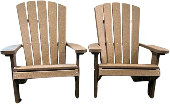 DutchCrafters Poly Kids Adirondack Chair, Outdoor Chair for Kids Ages 3–8, Durable Child-Sized Patio Seating for Camping and Backyard Play - Amish Made in USA (Pink)