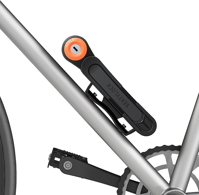 Seatylock FoldyLock Compact Folding Bike Lock - Award Winning Patented Lightweight High Security Bicycle Lock - Heavy Duty Anti Theft Smart Secure Guard with Keys & Case for Bikes or Scooters