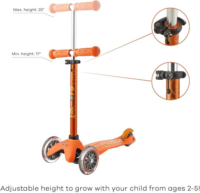 Micro Kickboard - Mini Deluxe - Three Wheeled, Lean-to-Steer Swiss-Designed Micro Scooter