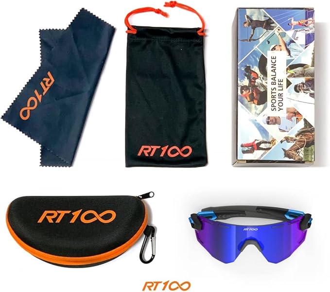 RIDE YOUR WAY Professional wrap around Frameless Cycling Sunglasses for Men and Women