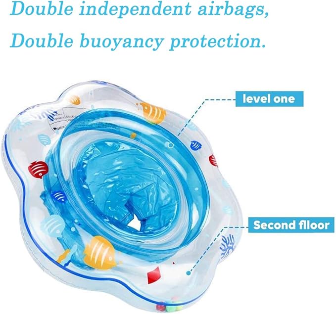 Baby Swimming Float Ring,Baby Inflatable Pool Floatie Baby Water Float Infant Swim Pool Rings for Toddler Kid Age 6-48 Months, Bathtub Toys Pool Accessories for Kids Toddlers.
