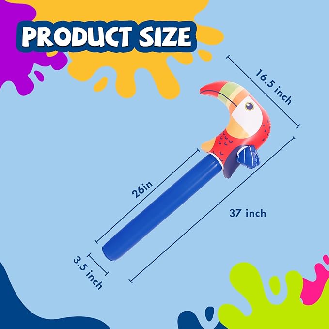 DIMAR GARDEN Kids Inflatable Stick, Outdoor Blow Up Stick Balloons Toys for Swimming pool, Blue