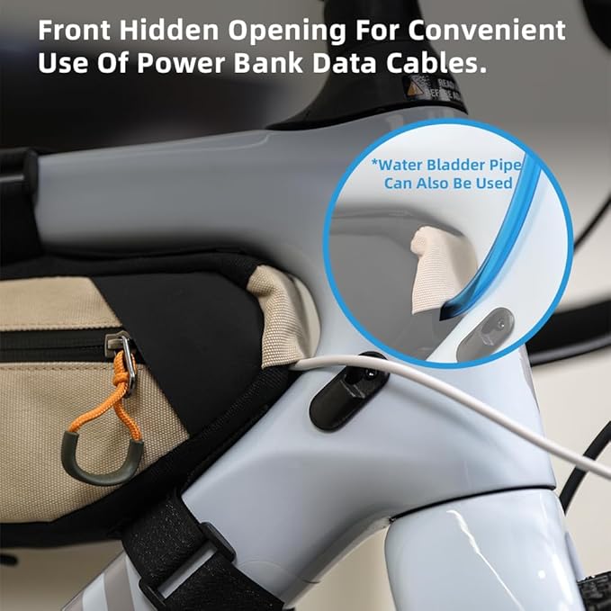 Rhinowalk Bike Bag Bike Frame Bag Waterproof Bike Triangle Bag 2.7L Bicycle Pouch Under Tube Bag Professional Cycling Accessories(XXL)