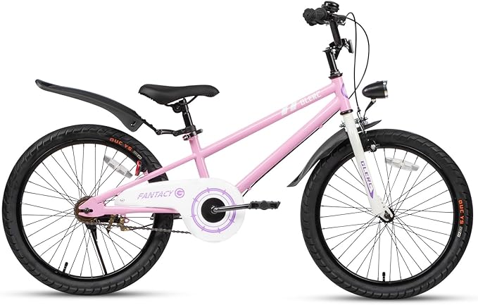 Glerc Fantacy Kids Bike, 12-20 Inch Children Bicycle for 2-13 Years Old Boys Girls, Kids Bicycle with Water Bottle Holder & Headlight & Training Wheels, Multiple Colors