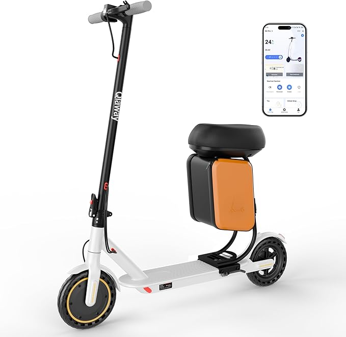 Electric Scooter for Adults - 350W/500W Motor, 8.5"/10" Solid Tire, Top Speed 19 MPH, Max 16-22 Miles Ranges, Load 265LBS, Aluminum Alloy Frame Foldable Commuting Escooter for Adults & Teens