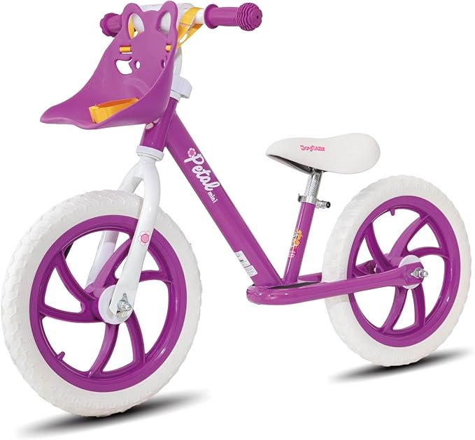 JOYSTAR 12/14 Inch Kids Balance Bike for 18months-5 Years Old Boys Girls, Lightweight Toddler Balance Bikes with Footrest and Handlebar Basket or Doll Seat