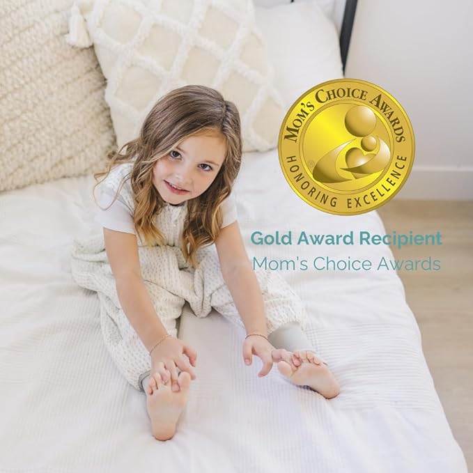 Tealbee Dreamsuit Toddler Sleep Sack with Feet – Walker Sleep Bag with Legs, Rayon made from Bamboo, Summer 0.8 TOG, 2-Way Zipper, 12m-2T - Dash