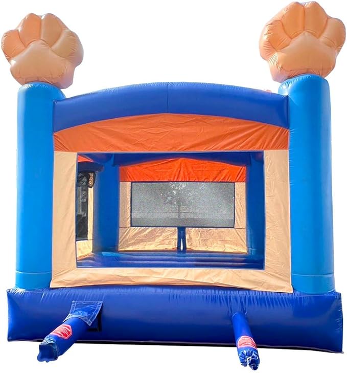 Crossover Blue Puppy Dog Castle Inflatable Bounce House (Without Blower) - 13 x 12 x 14.5 Foot - Big Inflatable Bouncer House Castle Unit for Kids - Jumphouse for Toddlers - Outdoor Party Bouncer
