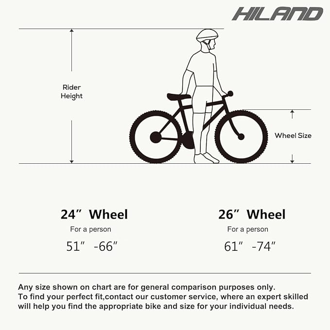 Hiland 24 26 inch BMX Bike for for Teen Bike and Adult Bikes, Beginner-Level BMX to Advanced Riders with 2 Pegs, Bicycles for Men and Women, Multiple Colors