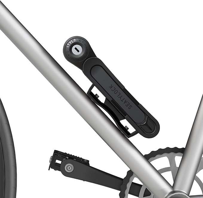 Seatylock FoldyLock Compact Folding Bike Lock - Award Winning Patented Lightweight High Security Bicycle Lock - Heavy Duty Anti Theft Smart Secure Guard with Keys & Case for Bikes or Scooters