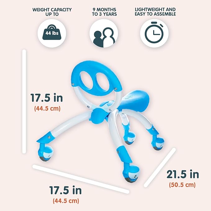 Pewi Walking Ride On Toy - From Baby Walker to Toddler Ride On for Ages 9 Months to 3 Years Old